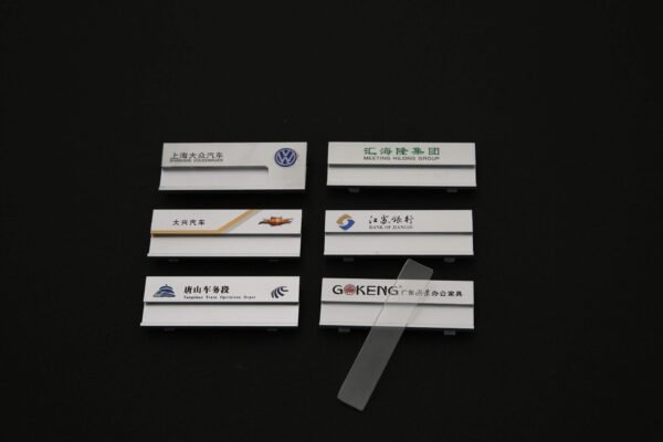 Aluminum alloy card insertion chest plate, work number plate, card insertion work plate (this link is a customized link based on the provided image, not a shipping link. Please feel free to contact customers for customization inquiries)